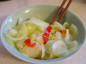 Spicey Japanese cucumber salad